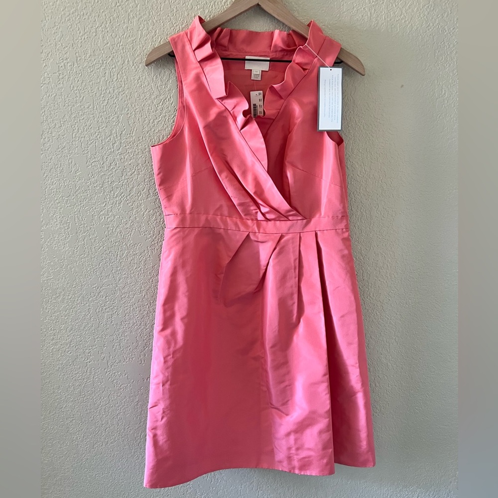 NWT J. Crew Ruffle Tank Dress Size 10